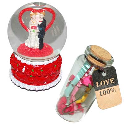 "Music Love Globe -01-code001, Valentine Message Bottle - Click here to View more details about this Product